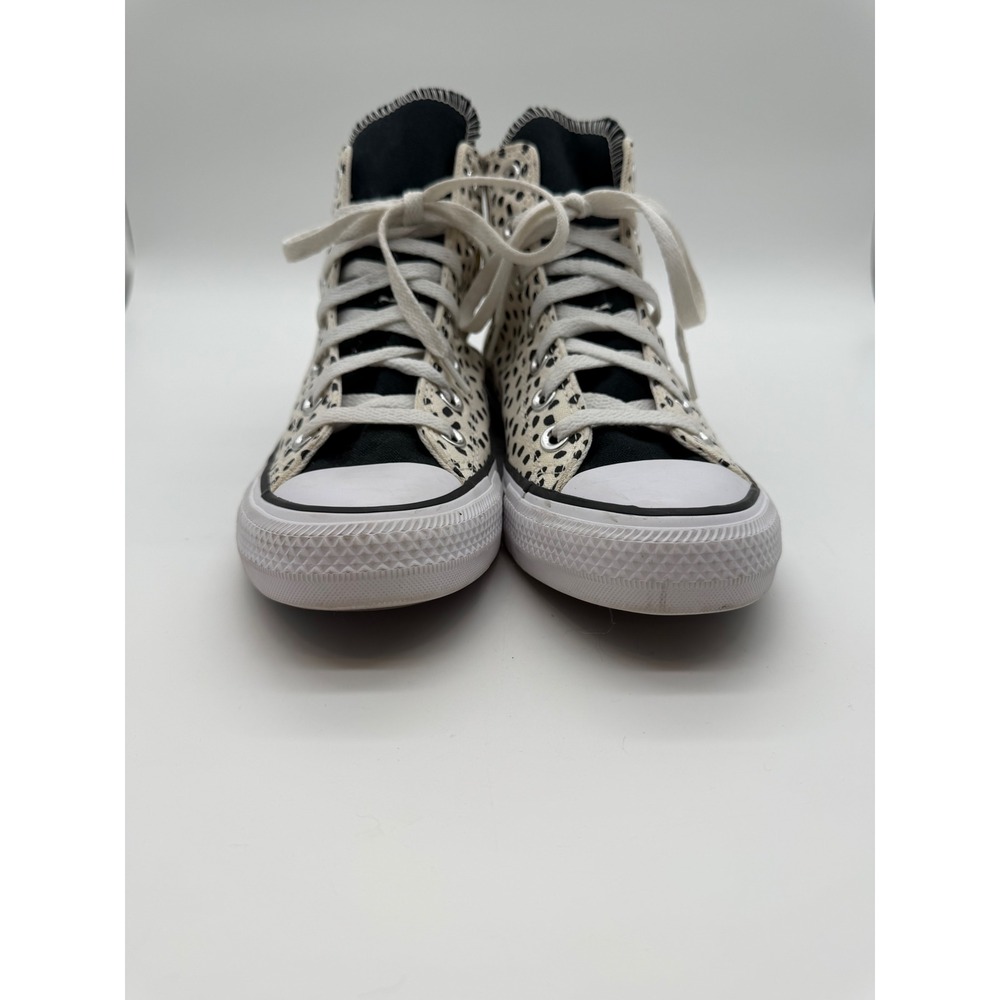 Converse Chuck Taylor All Star High Top Dalmatian Polka Dot Sneakers Womens 8 - Picture 2 of 5